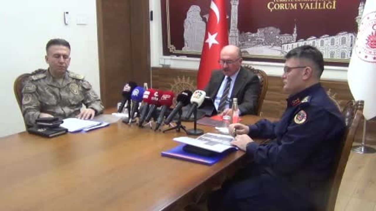 Çorum'da 2025 Suç Oranları Düşüşte