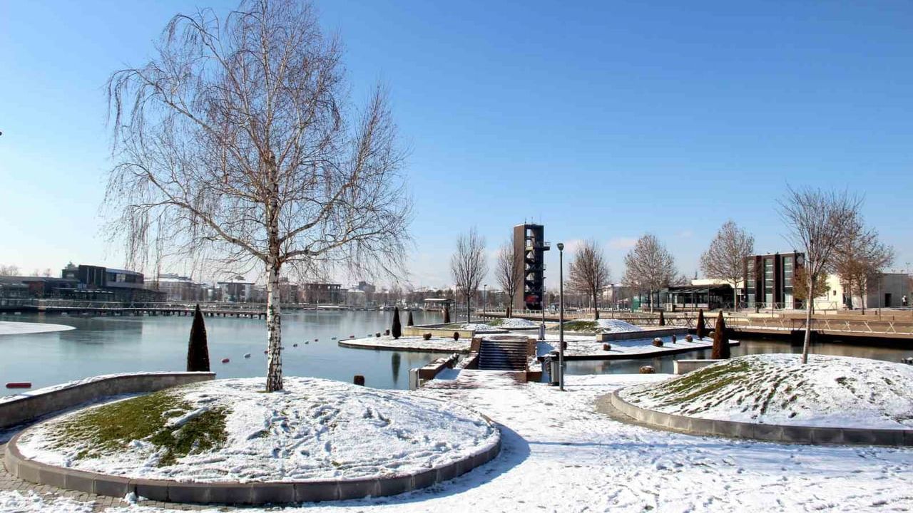 Çorum’da Karla Kaplı Güzellik: Millet Bahçesi