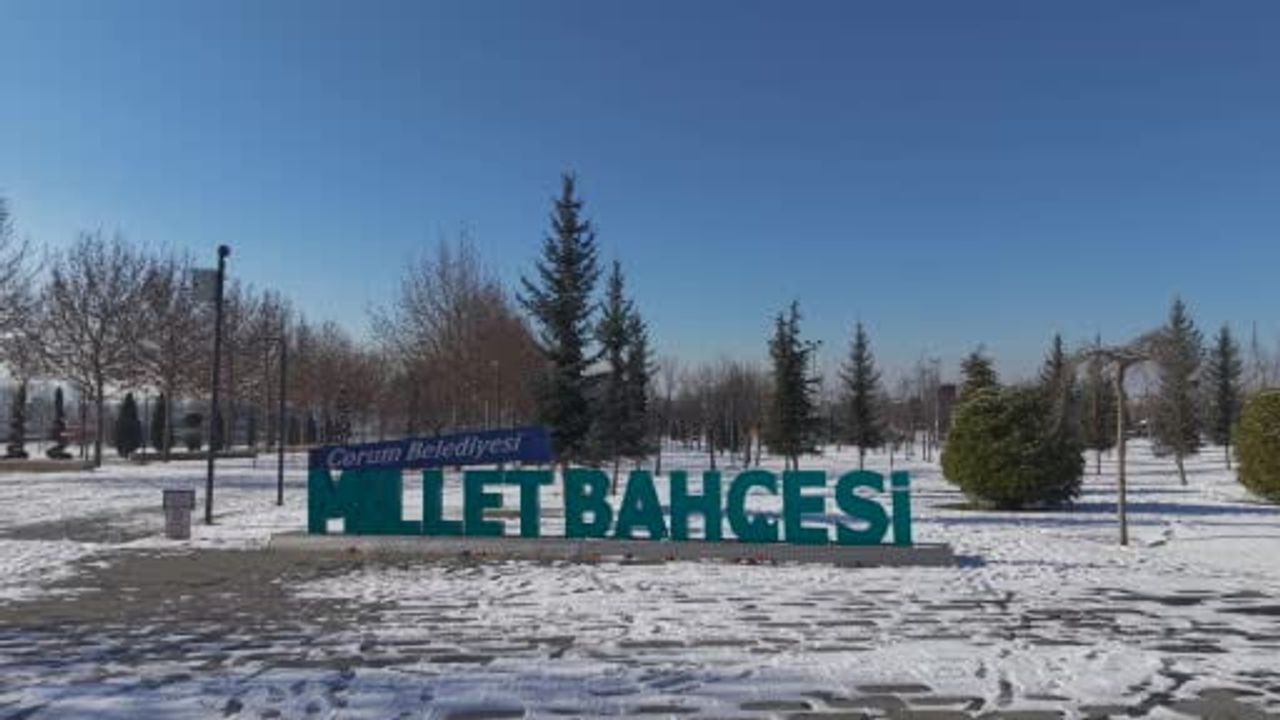 Çorum'un Kartpostallık Kış Manzarası