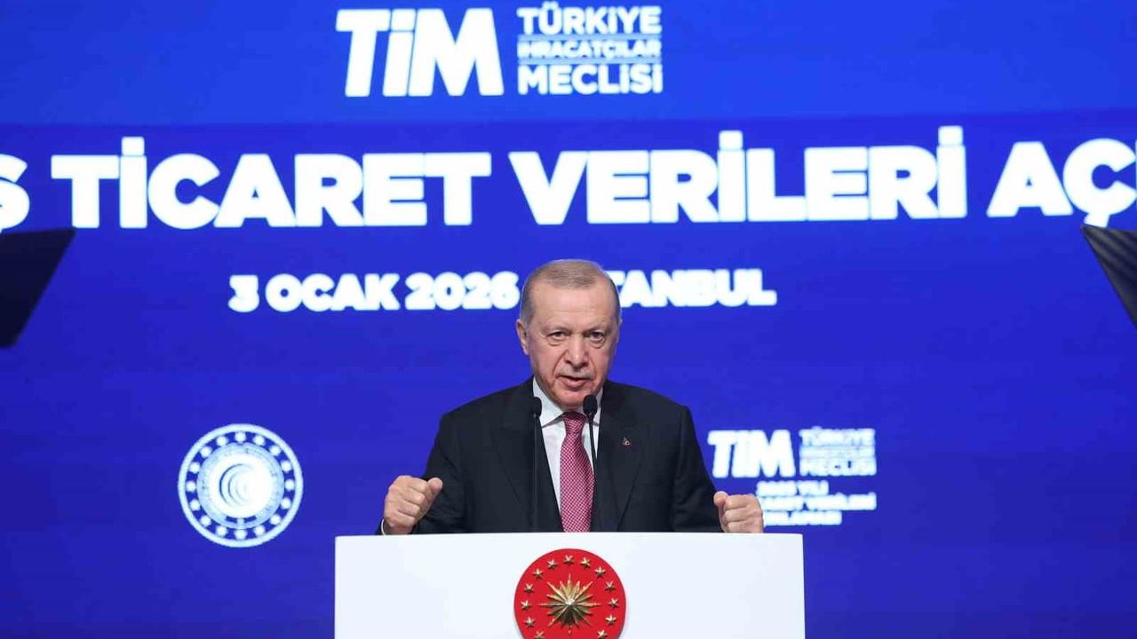 Cumhurbaşkanı Erdoğan'dan 2025 İhracat Rekoru Açıklaması