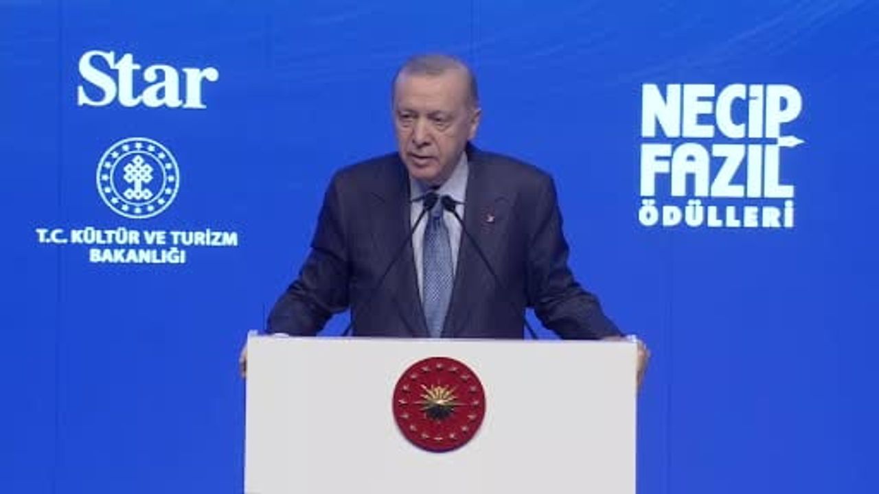Cumhurbaşkanı Erdoğan, Gazze ve Necip Fazıl Kısakürek Ödülleri Hakkında Konuştu