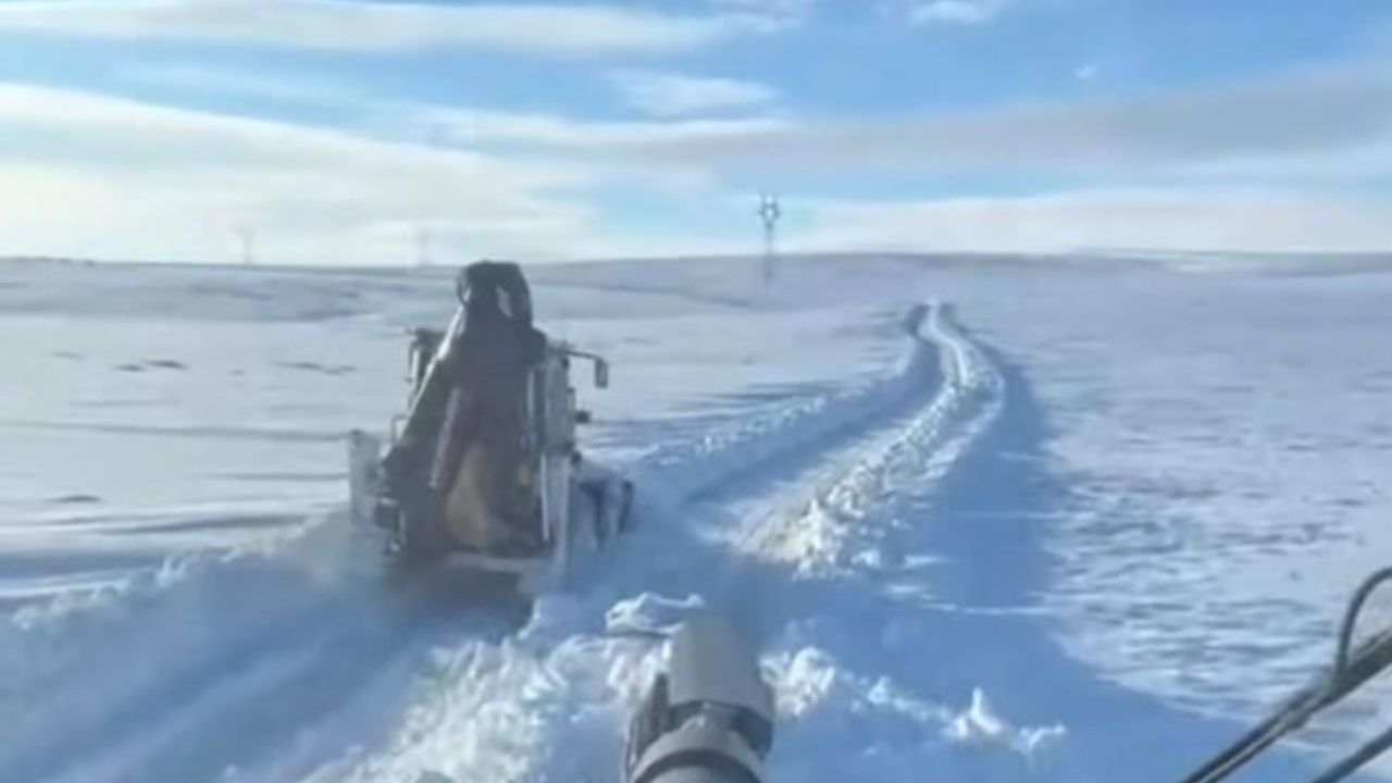 Darende Belediyesi Karla Mücadele Çalışmalarını Sürdürüyor