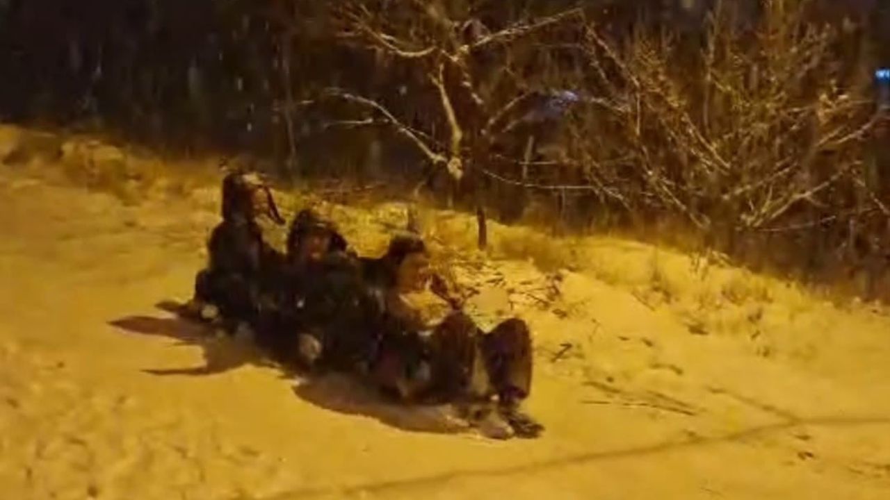 Darende’de Kar Eğlencesi