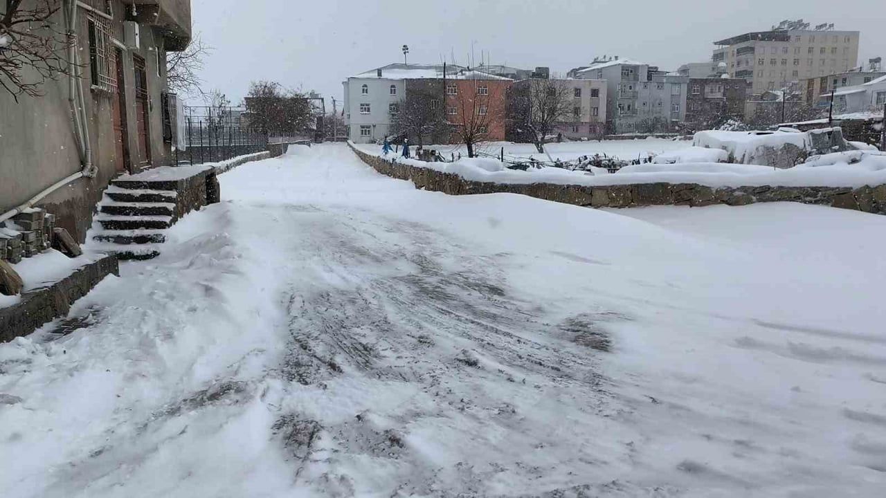 Dicle'de Kar Yağışı Hayatı Olumsuz Etkiledi