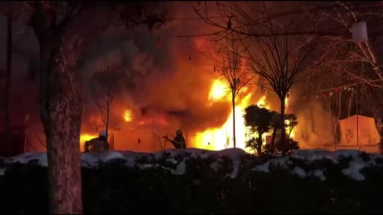 Diyarbakır'daki Kafede Yangın Paniği