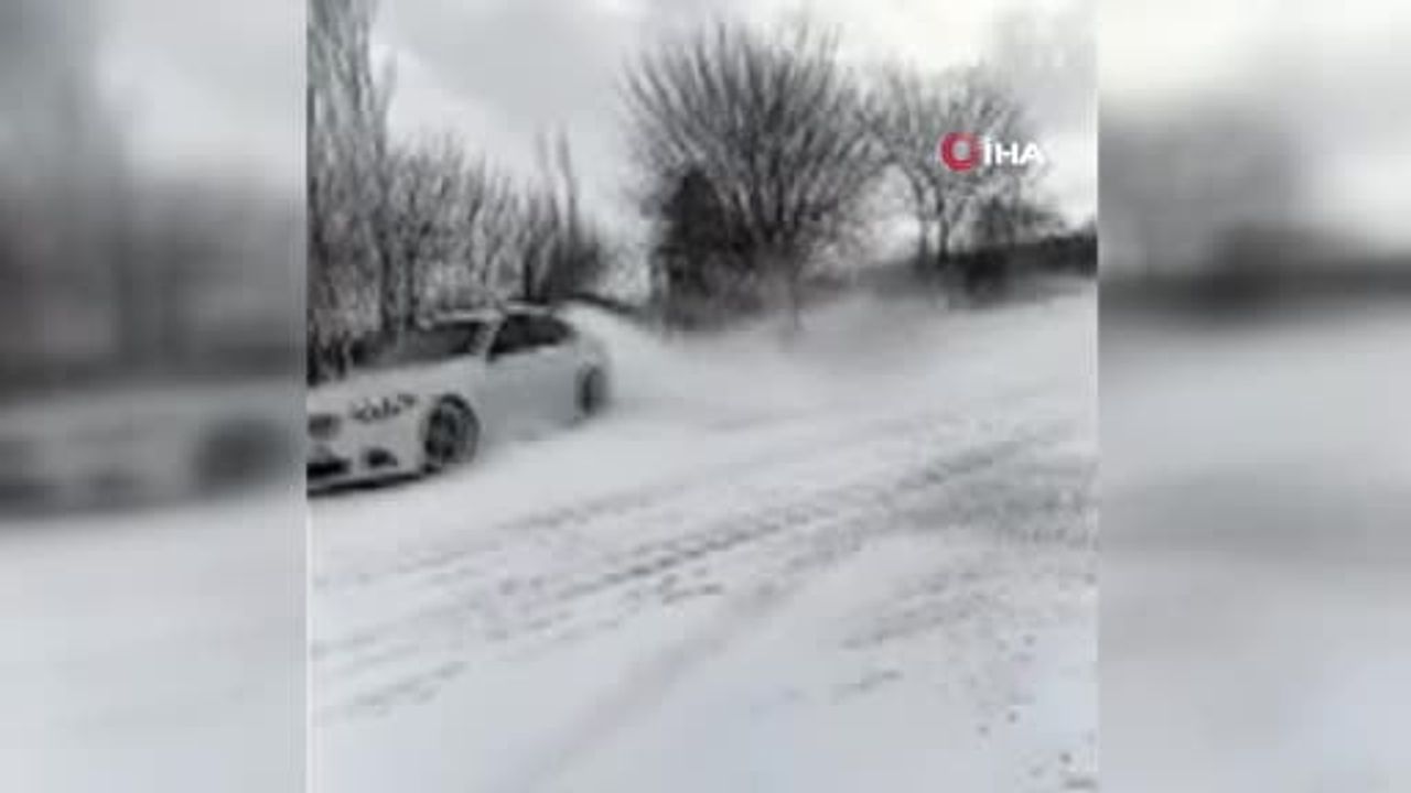 Drift Yapan Sürücü Sanal Devriyeye Takıldı