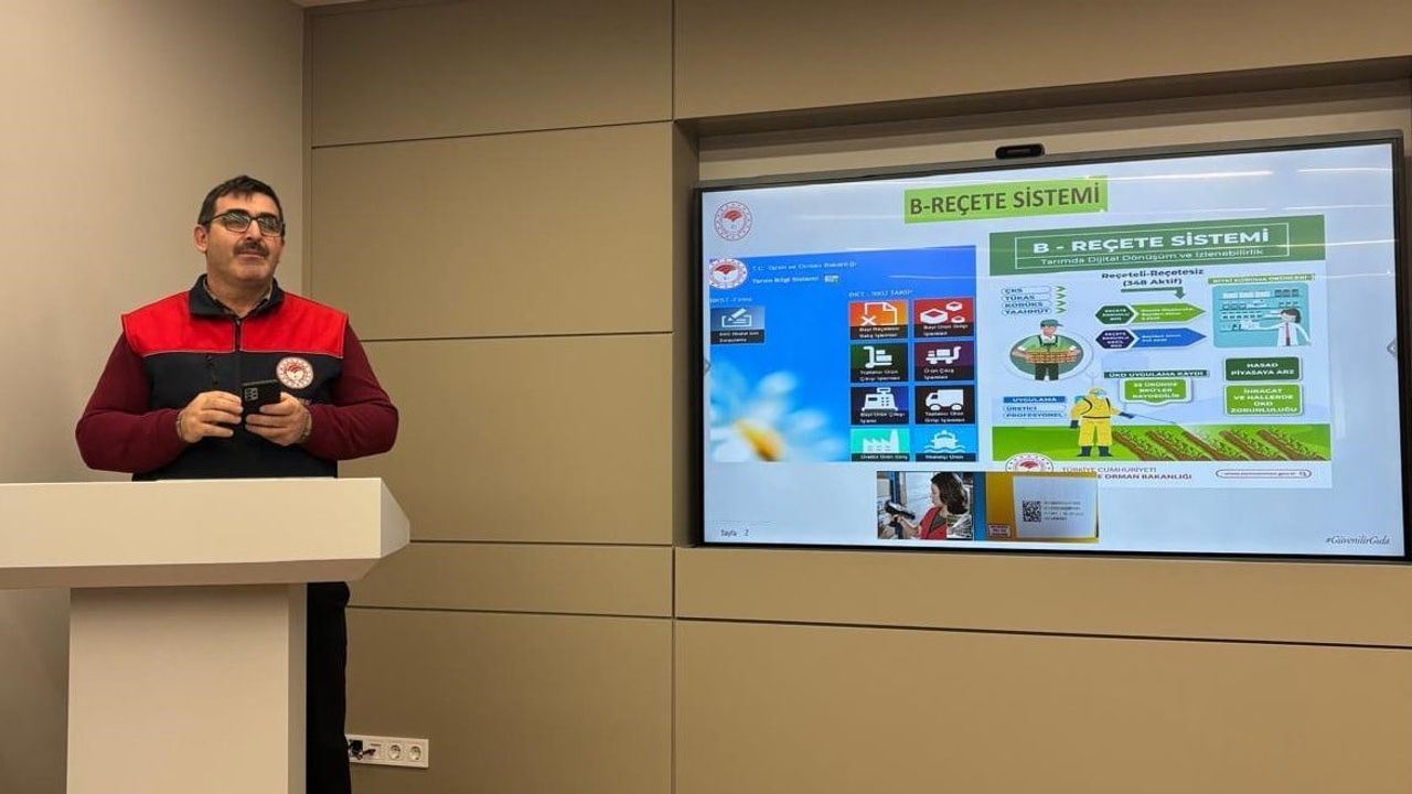 Düzce'de Bitki Koruma ve B-Reçete Eğitimi Düzenlendi