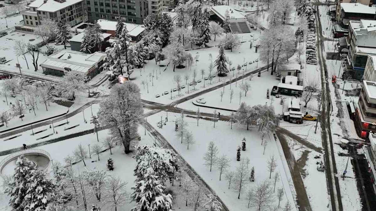 Düzce'nin Kış Manzaraları: Karla Kaplı Şehir