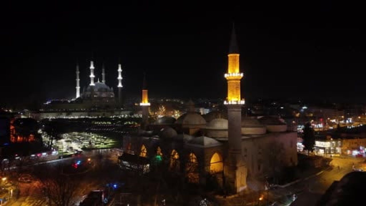 Edirne'de Miraç Kandili Coşkusu