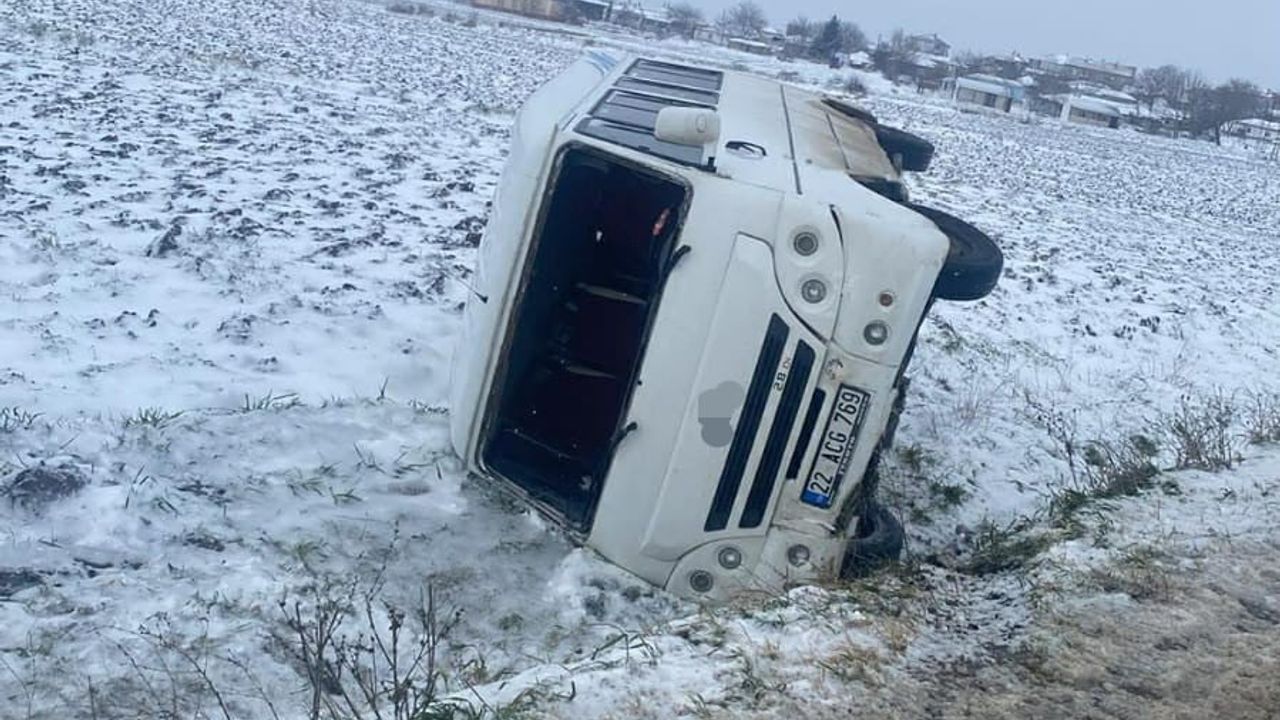 Edirne'de Trafik Kazası: 1 Yaralı