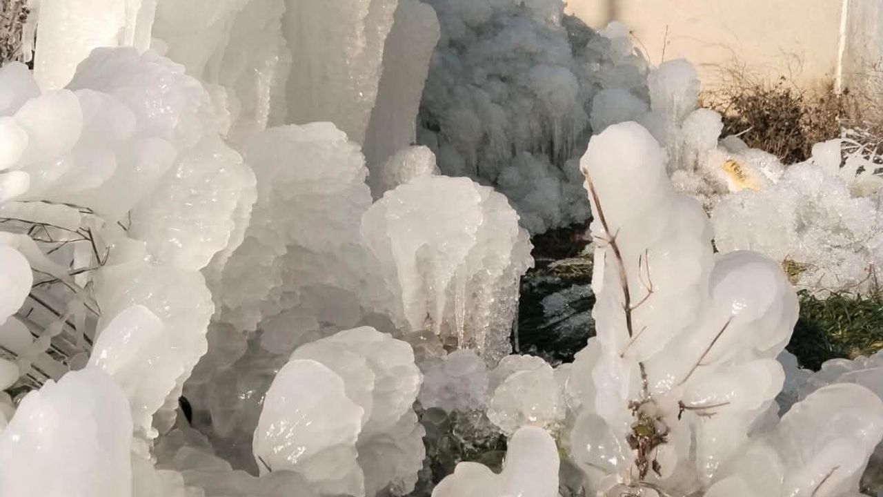 Edirne'nin Enez İlçesinde Dondurucu Soğuk