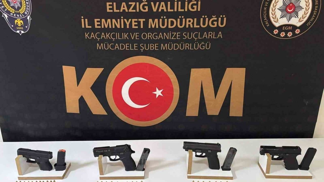 Elazığ'da Suçla Mücadele: 2 Tutuklama ve Silah Ele Geçirme