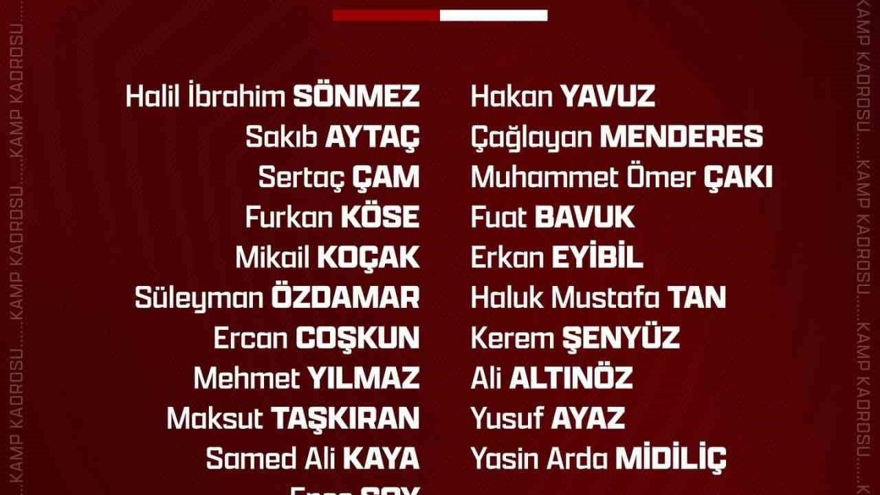 Elazığspor İstanbul’a 21 Futbolcuyla Gidiyor
