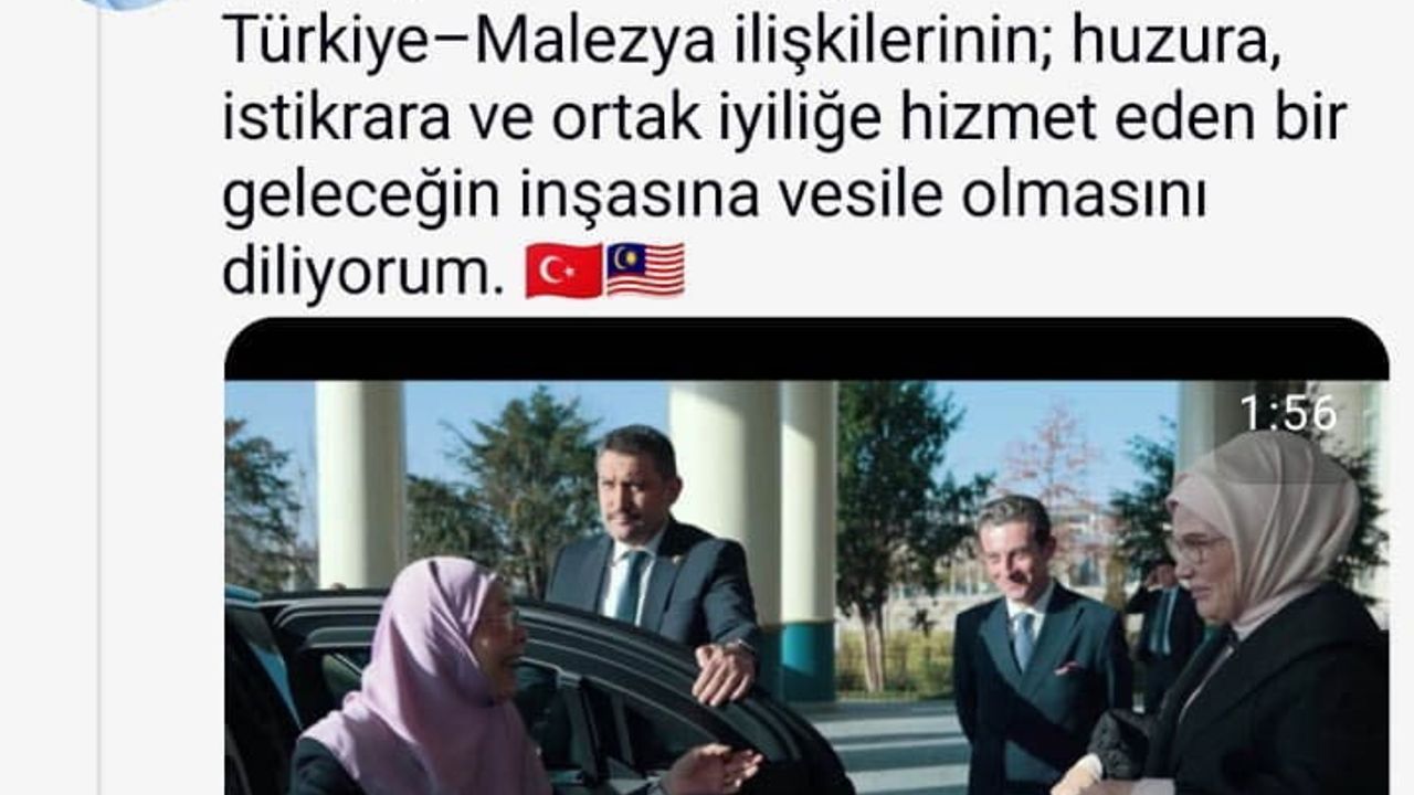 Emine Erdoğan'dan Malezya İlişkilerine Vurgu