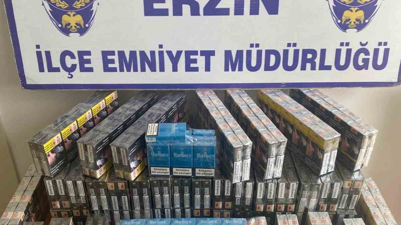 Erzin'de Gümrük Kaçağı Sigara Operasyonu