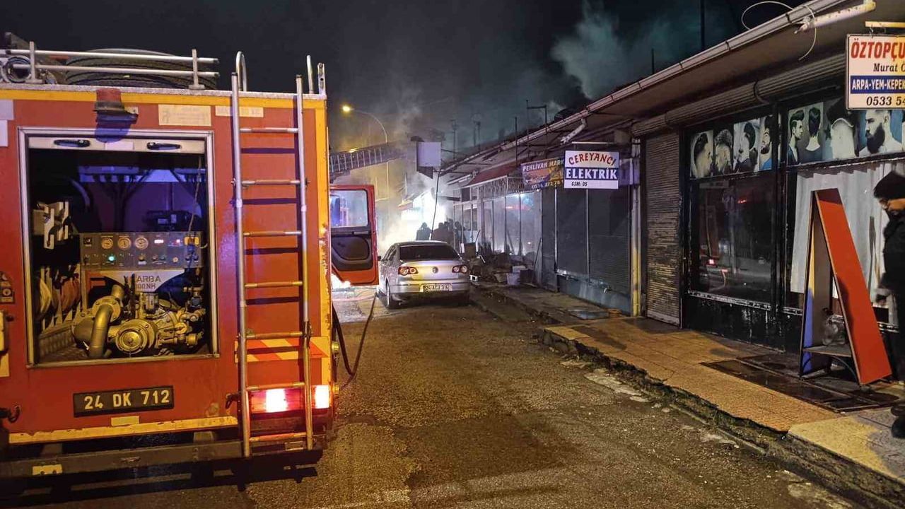 Erzincan'da Ekmek Fırınında Yangın Korkusu