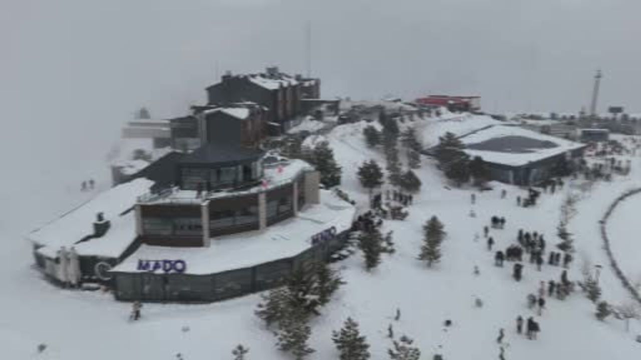 Erzincan Ergan Kayak Merkezi Tatil Döneminde Ziyaretçi Akınına Uğradı