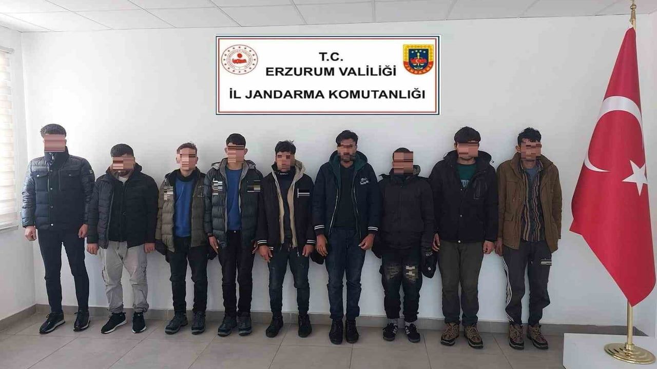 Erzurum'da Düzensiz Göçmenlere Yönelik Operasyon