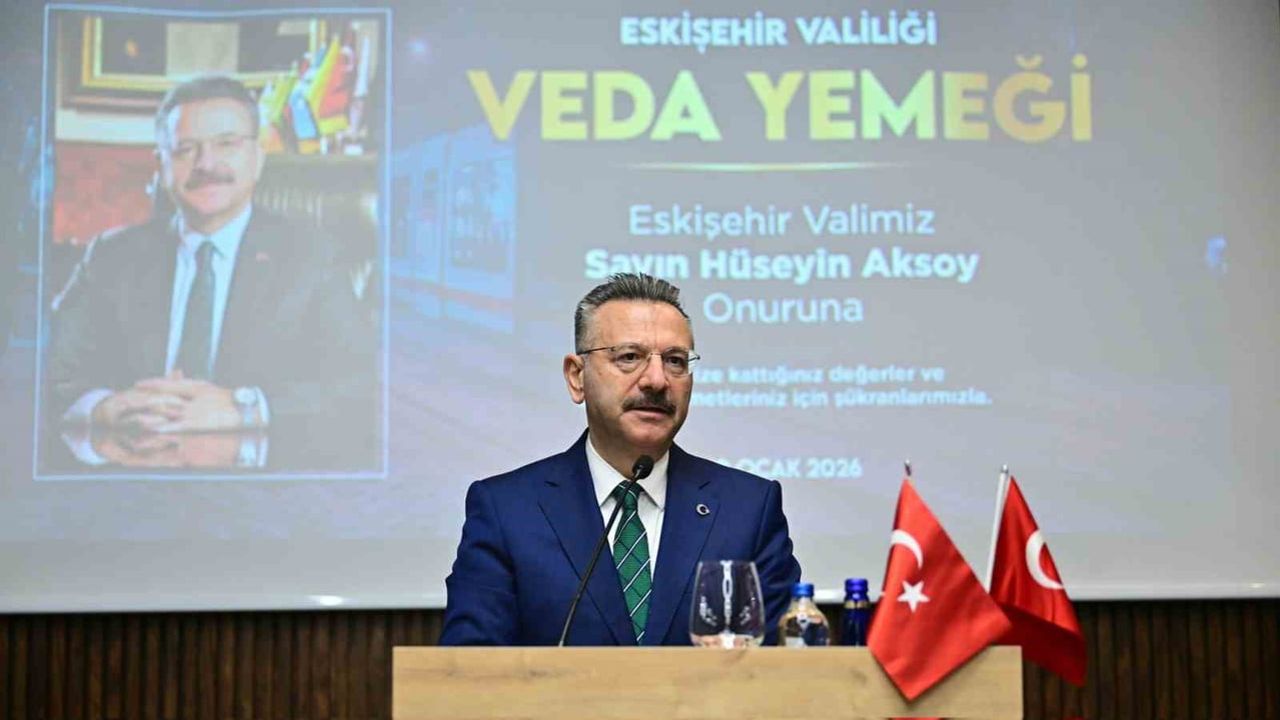 Eskişehir Valisi Aksoy'dan Veda Konuşması