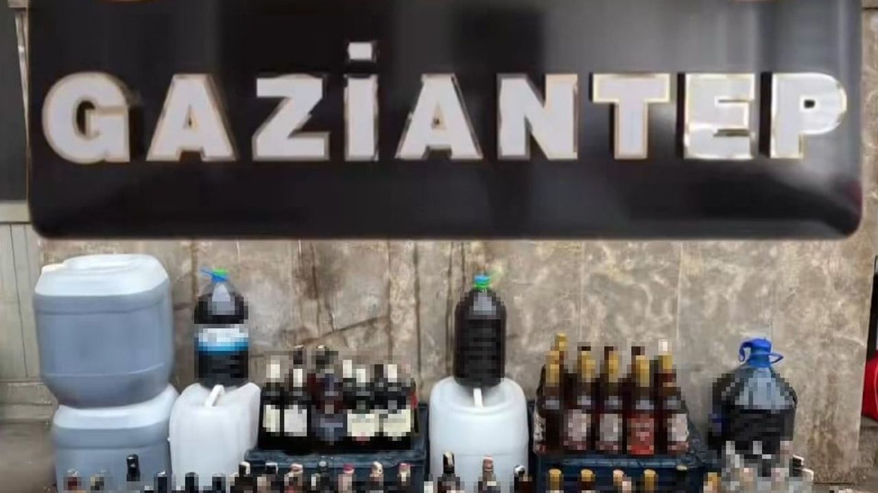 Gaziantep'te Kaçak Alkol Operasyonu: İki Gözaltı