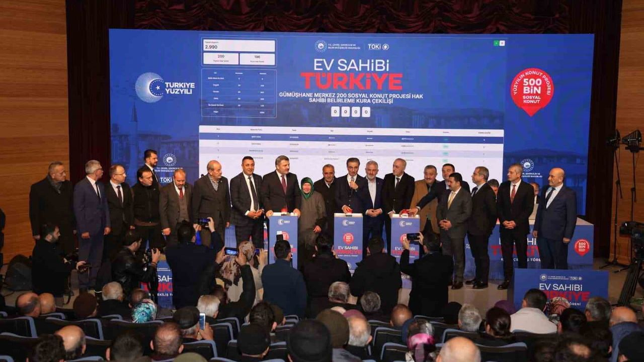 Gümüşhane’de TOKİ Kura Çekimi Gerçekleşti: 940 Konut Sahibi Belirlendi