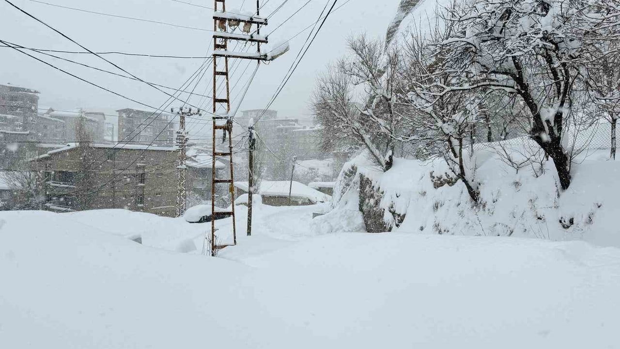 Hakkari'de Kar Yağışı 43 Yerleşim Yerini Kapatı
