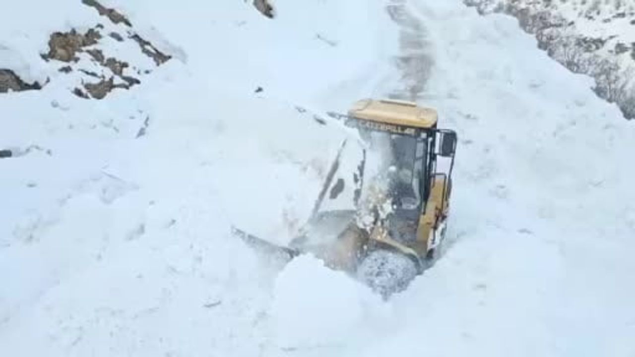 Hakkari'de Karla Mücadele Çalışmaları: 294 Yerleşim Yolu Açıldı