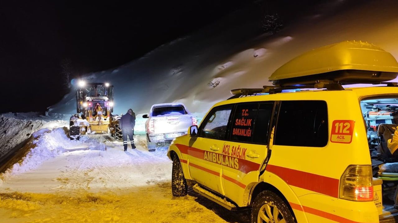 Hamile Kadın 5.5 Saatte Hastaneye Ulaştırıldı