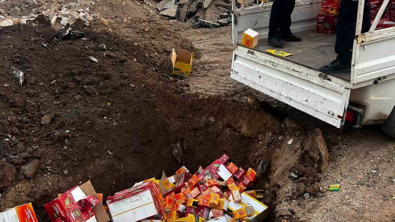 Hatay'da Sağlıksız Gıda Ürünleri Imha Edildi