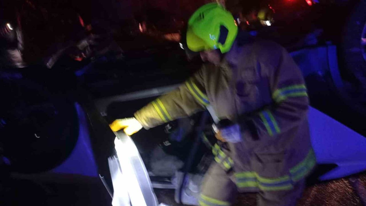 Havran'da Trafik Kazası: İki Yaralı