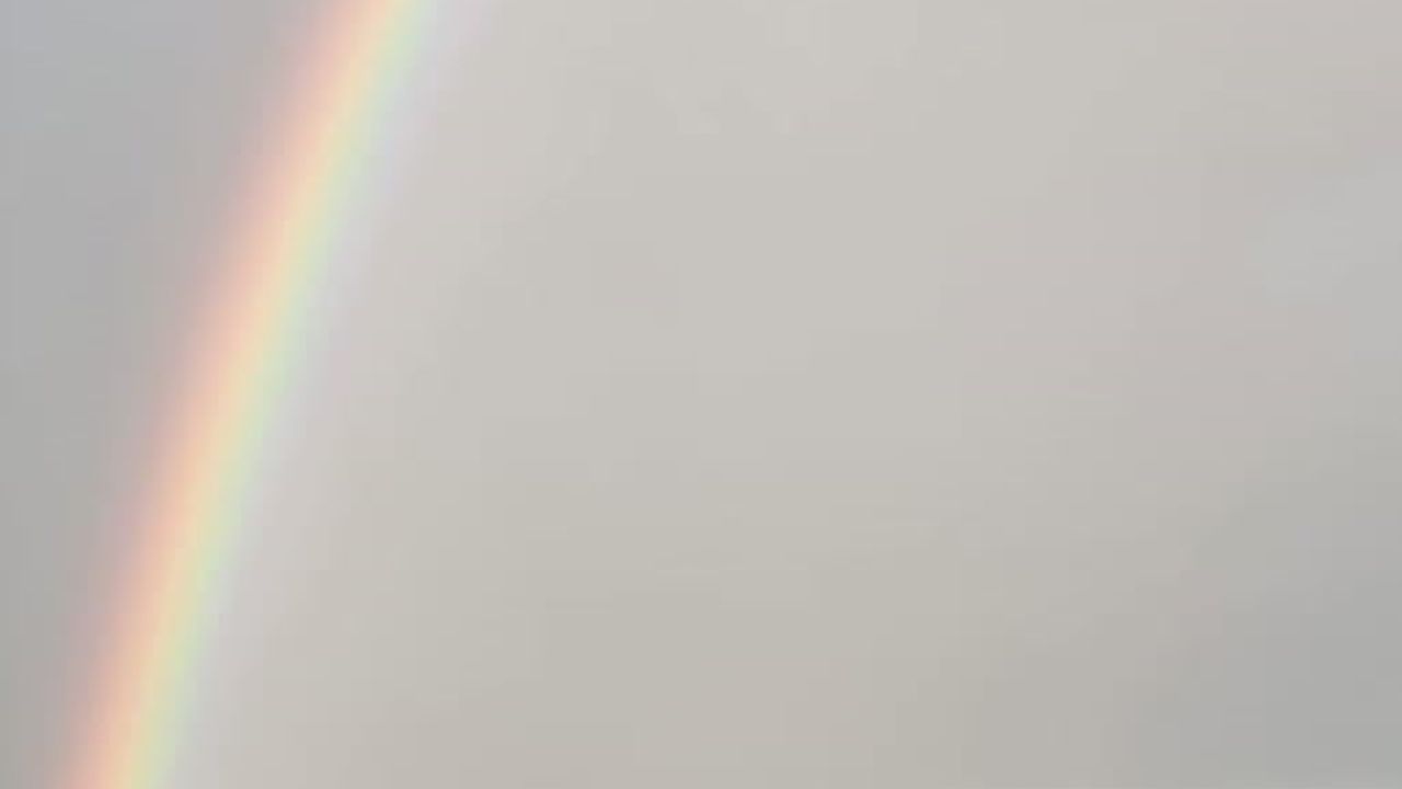 Hayrabolu'da Yağmur Sonrası Gökkuşağı Büyüledi