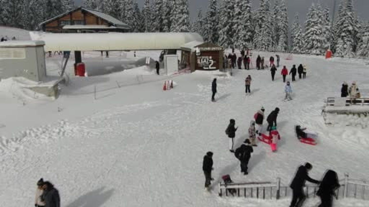 Ilgaz Dağı'nda Yarıyıl Tatili Coşkusu