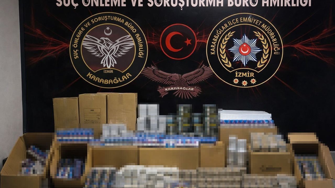İzmir'de Kaçak Sigara Operasyonu: 500 Bin Makaron Ele Geçirildi