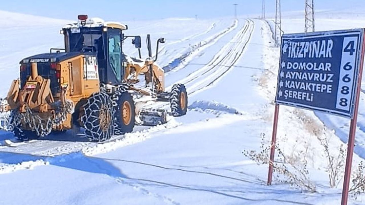 Kahramanmaraş'ta Kar Mücadelesi Devam Ediyor