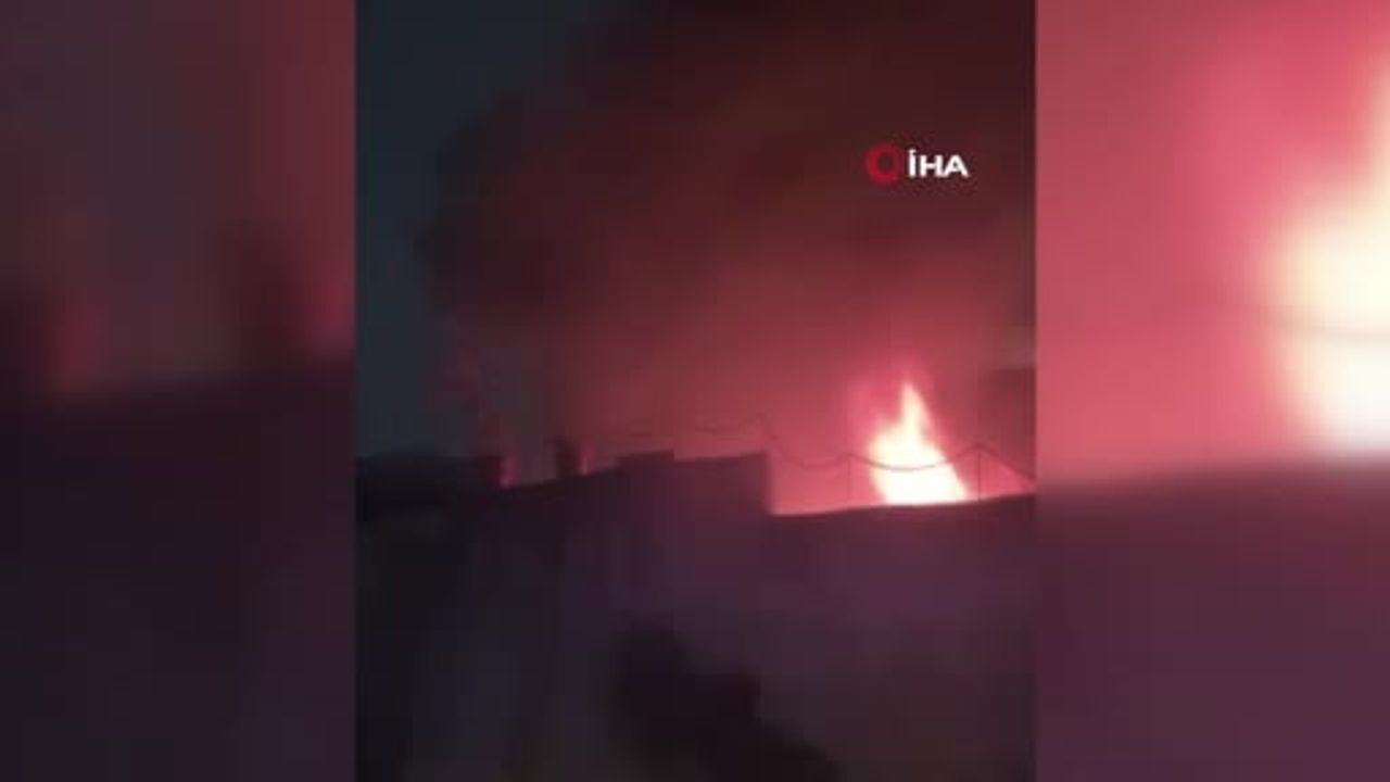 Kahramanmaraş'ta Metruk Evde Yangın Çıktı