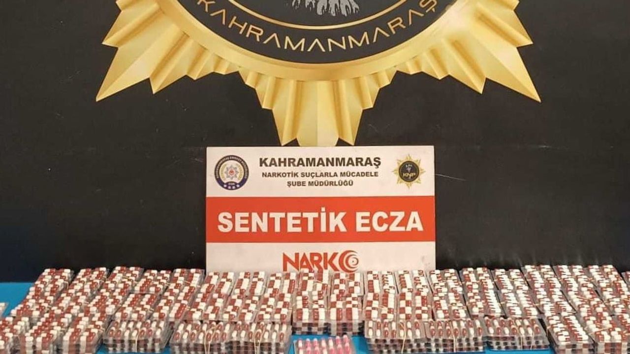 Kahramanmaraş'ta Uyuşturucu Hap Operasyonu