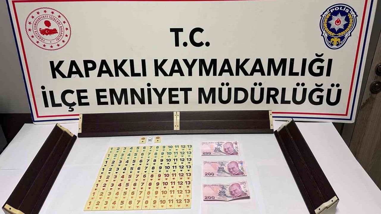 Kapaklı'da Kumar Operasyonu: 46 Bin Lira Cezalı