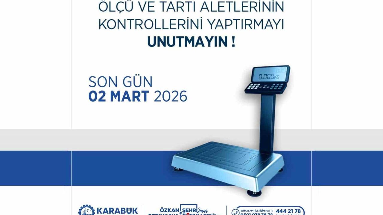 Karabük Belediyesi'nden Ölçü ve Tartı Aletleri Uyarısı