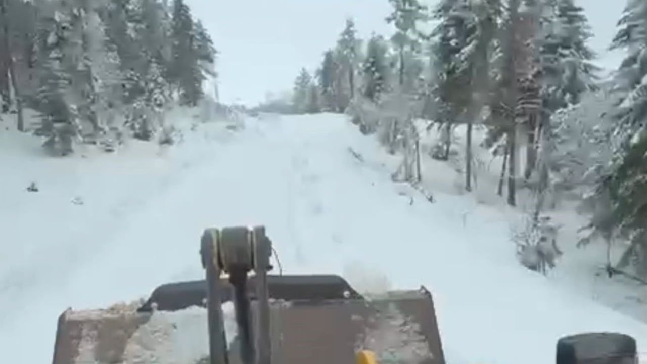 Karabük'te Kar Yağışı 109 Köy Yolunu Kapadı