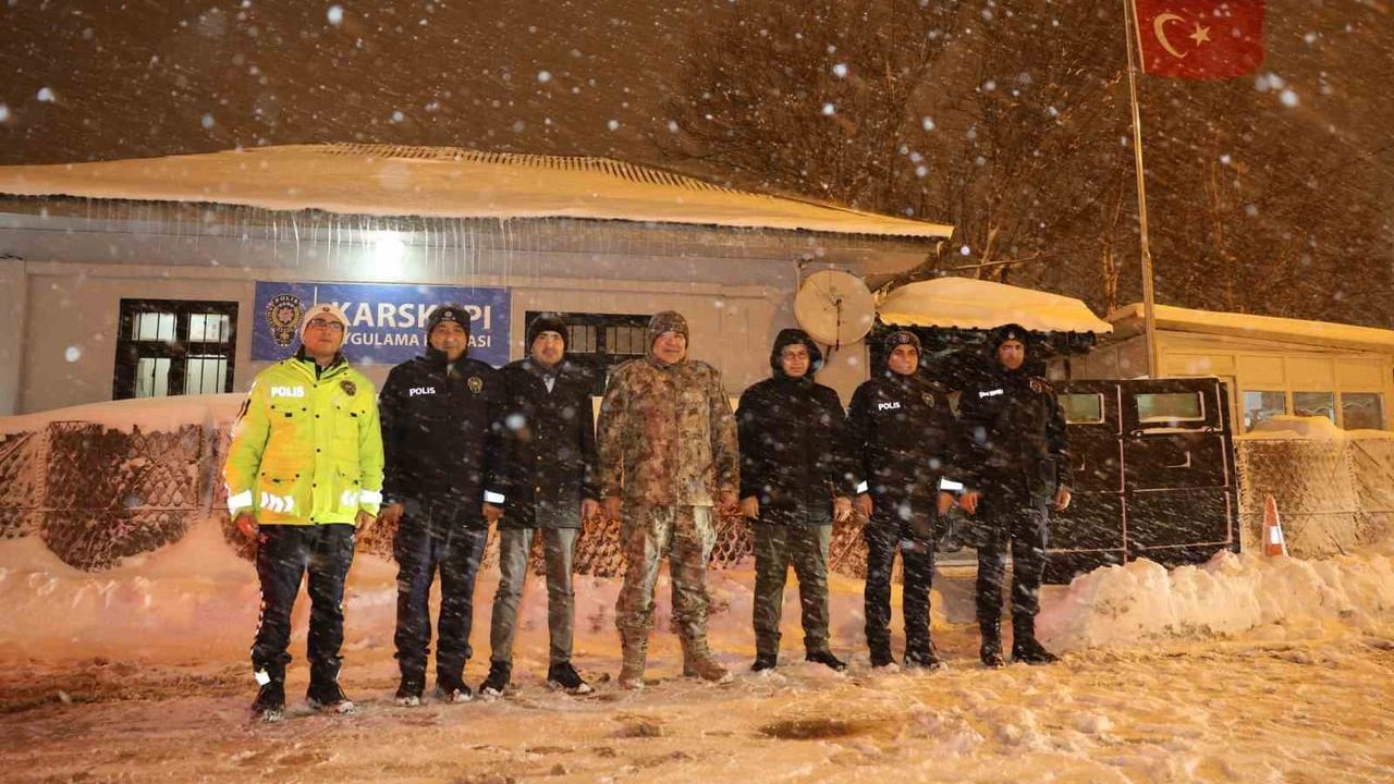 Karaburun'dan Gece Denetimi: Kış Koşullarında Güvenlik