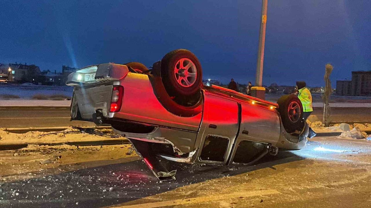 Karaman'da Buzlanma Kazası: 2 Yaralı