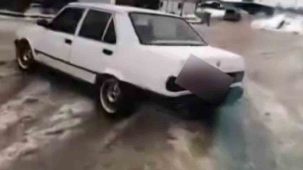 Karla Kaplı Yolda Drift Keyfi Cezayla Sonuçlandı