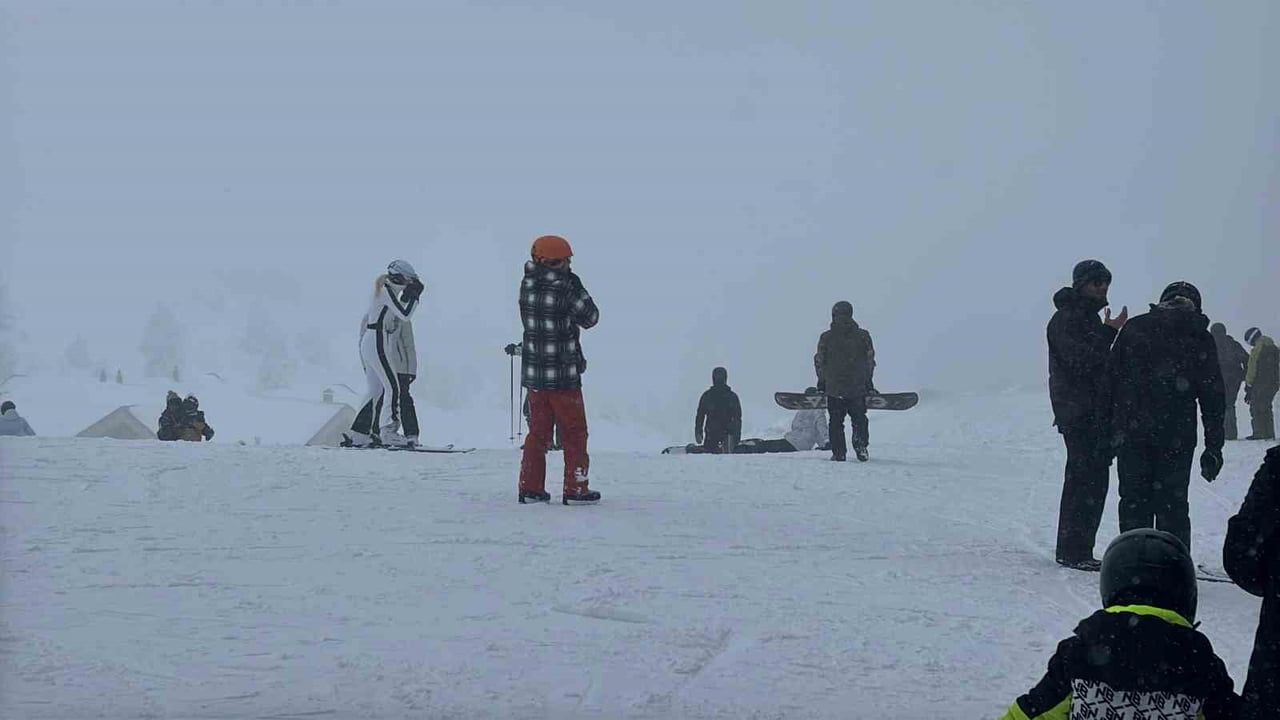 Kartalkaya Kayak Merkezi'nde Yoğun Sömestr Tatili Başladı