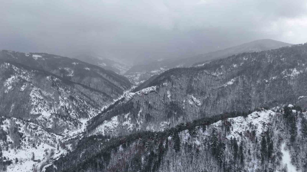 Kastamonu İhsangazi'de Kar Manzaraları
