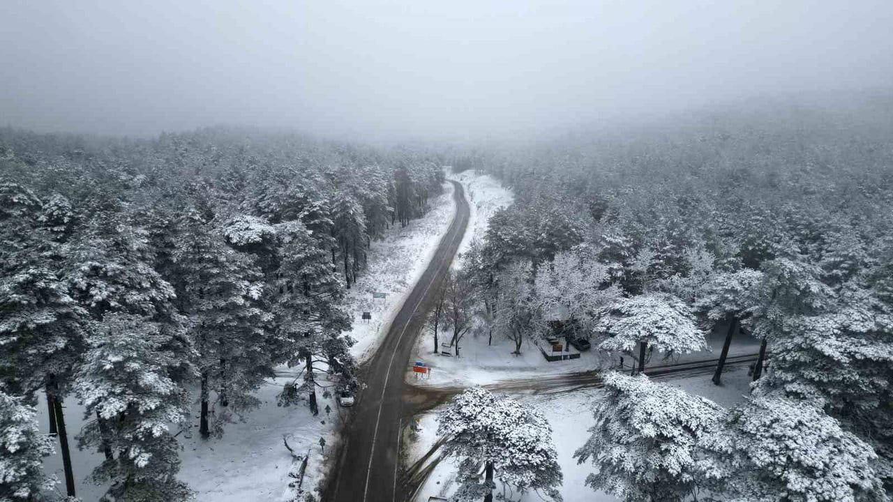 Kazdağları Kış Manzarasıyla Büyülüyor