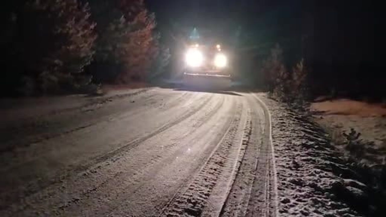 Kırıkkale'de Karla Mücadele Çalışmaları Devam Ediyor