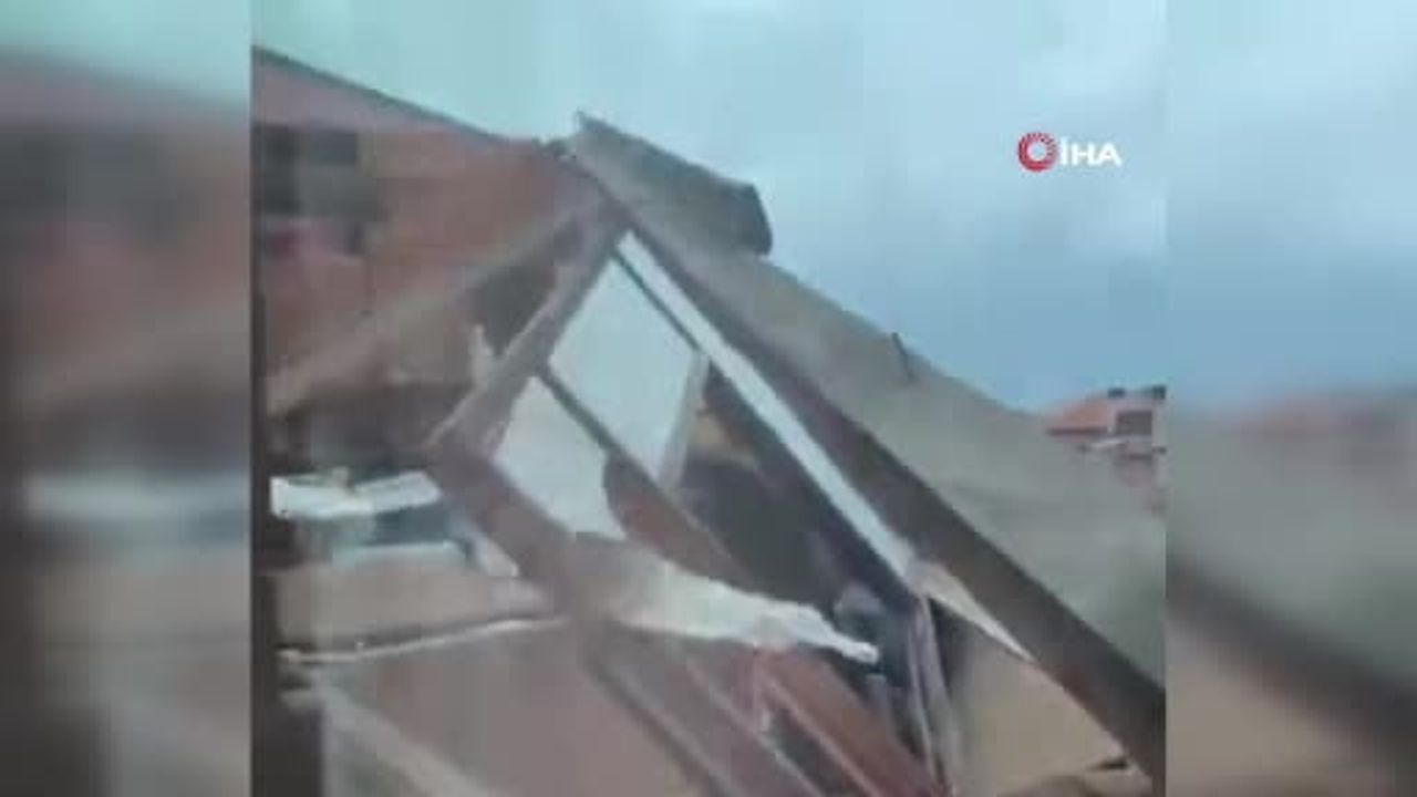 Kocaeli'de Fırtına Tahribata Yol Açtı