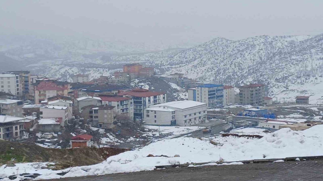 Kulp'ta Kar Yağışı Etkili Oluyor