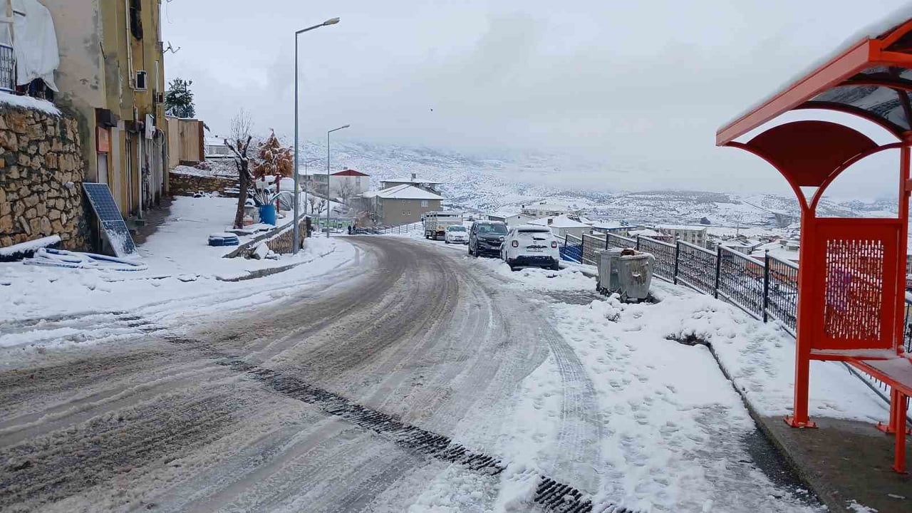 Kulp'ta Yoğun Kar Yağışı Etkili Oldu