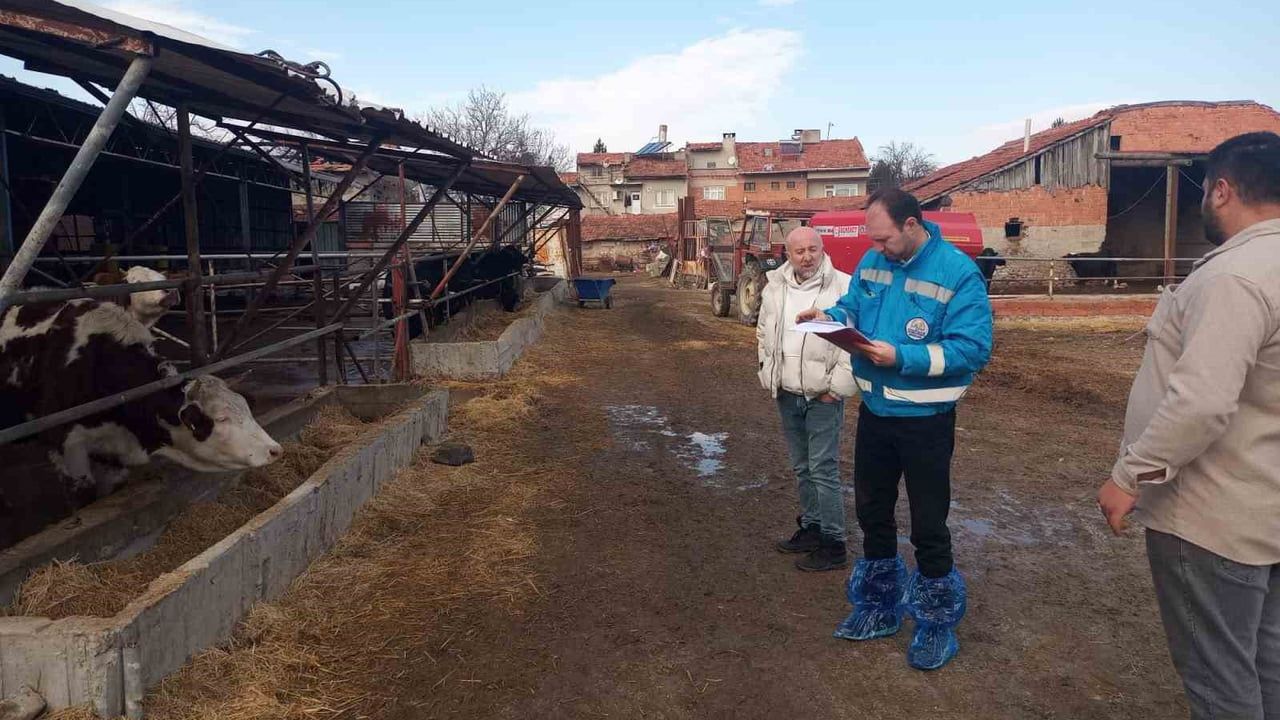 Kütahya'da Hayvancılık İşletmelerine Kapasite Tespiti Devam Ediyor